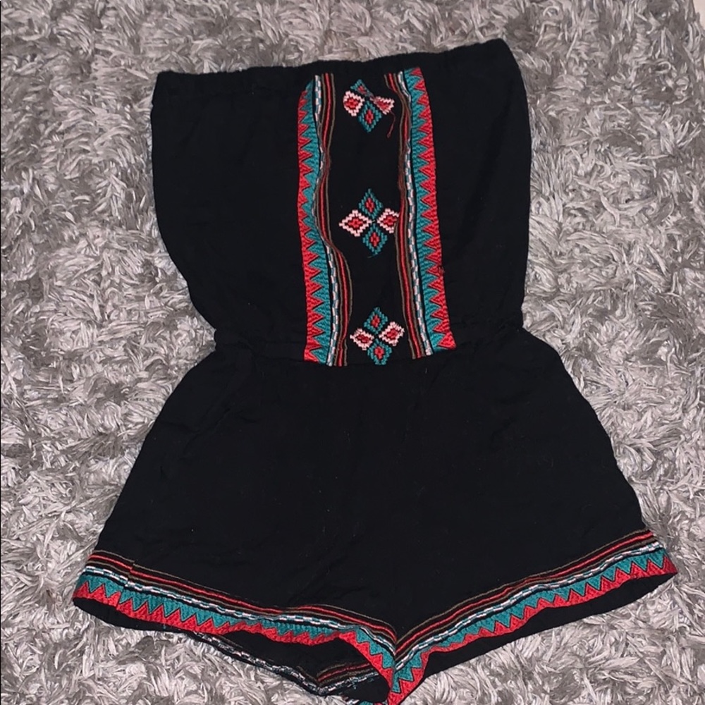 Embroidered romper